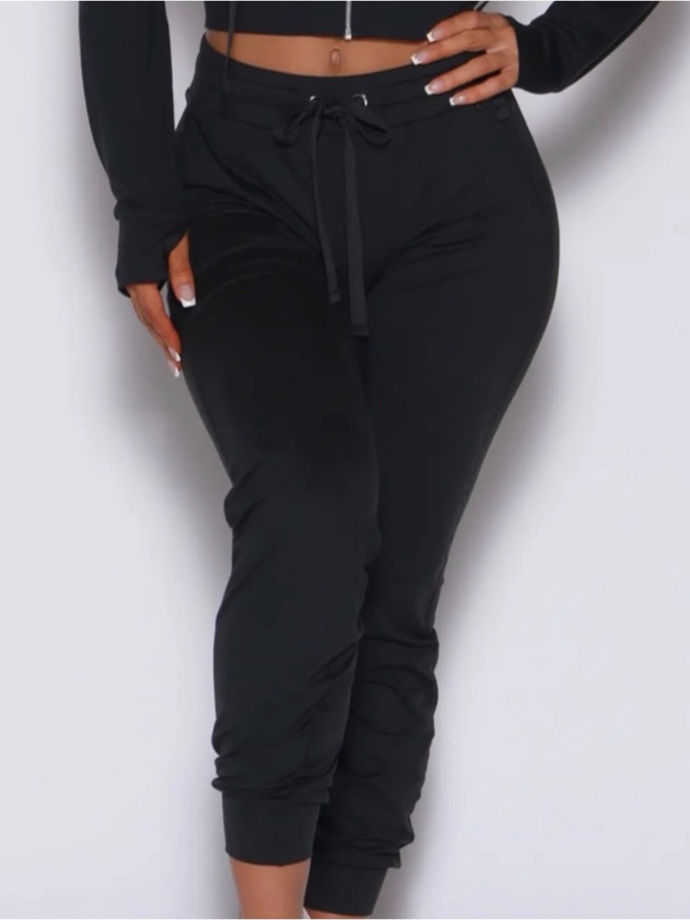Bombshell High-Waist Drawstring Jogger Pants